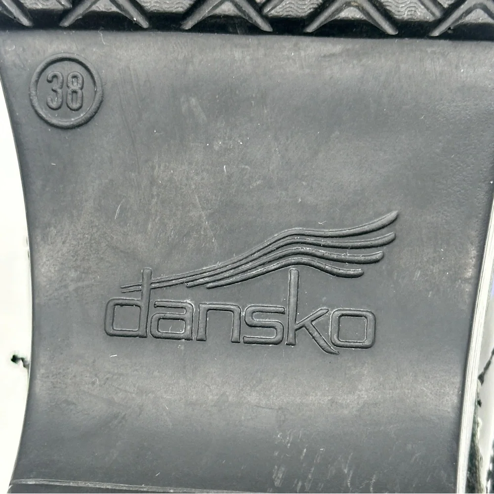 Dansko Professional Black and Blue Clogs. Size 8 - Picture 8 of 9